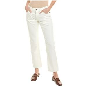 NWOT Cabi 100% Boyfriend Cream White Straight Ankle Jeans